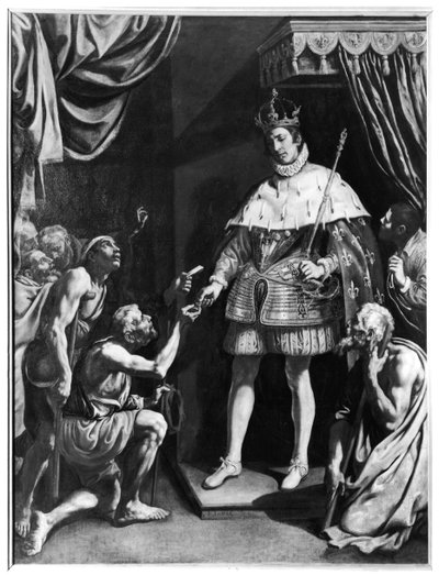 San Luigi (1214-70) distribuisce elemosine, c.1615-20 da Luis Tristan de Escamilla